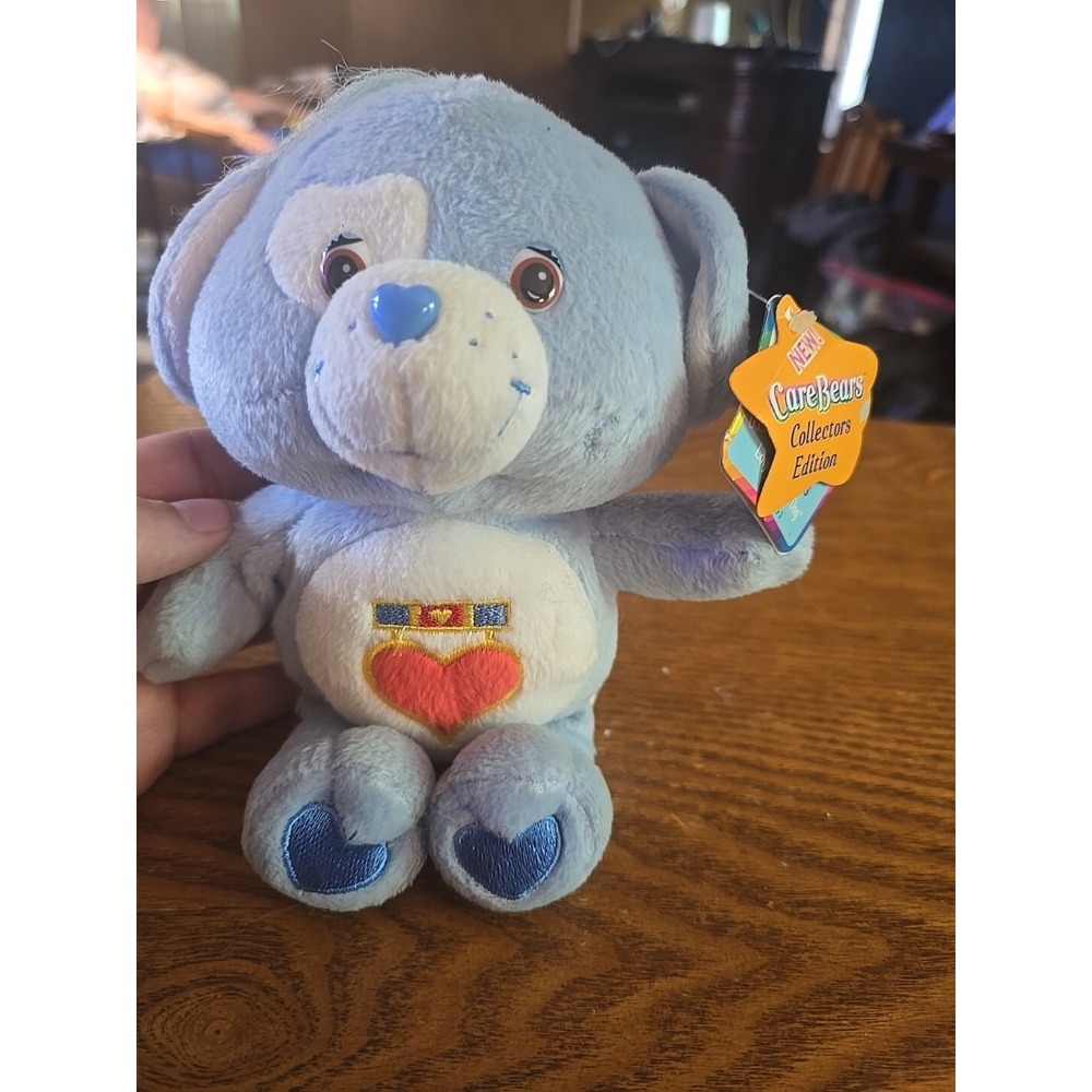 Care Bear Cousins Loyal Heart Dog  8" Tall Plush Blue 2004